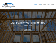 Tablet Screenshot of capitolroofingco.com